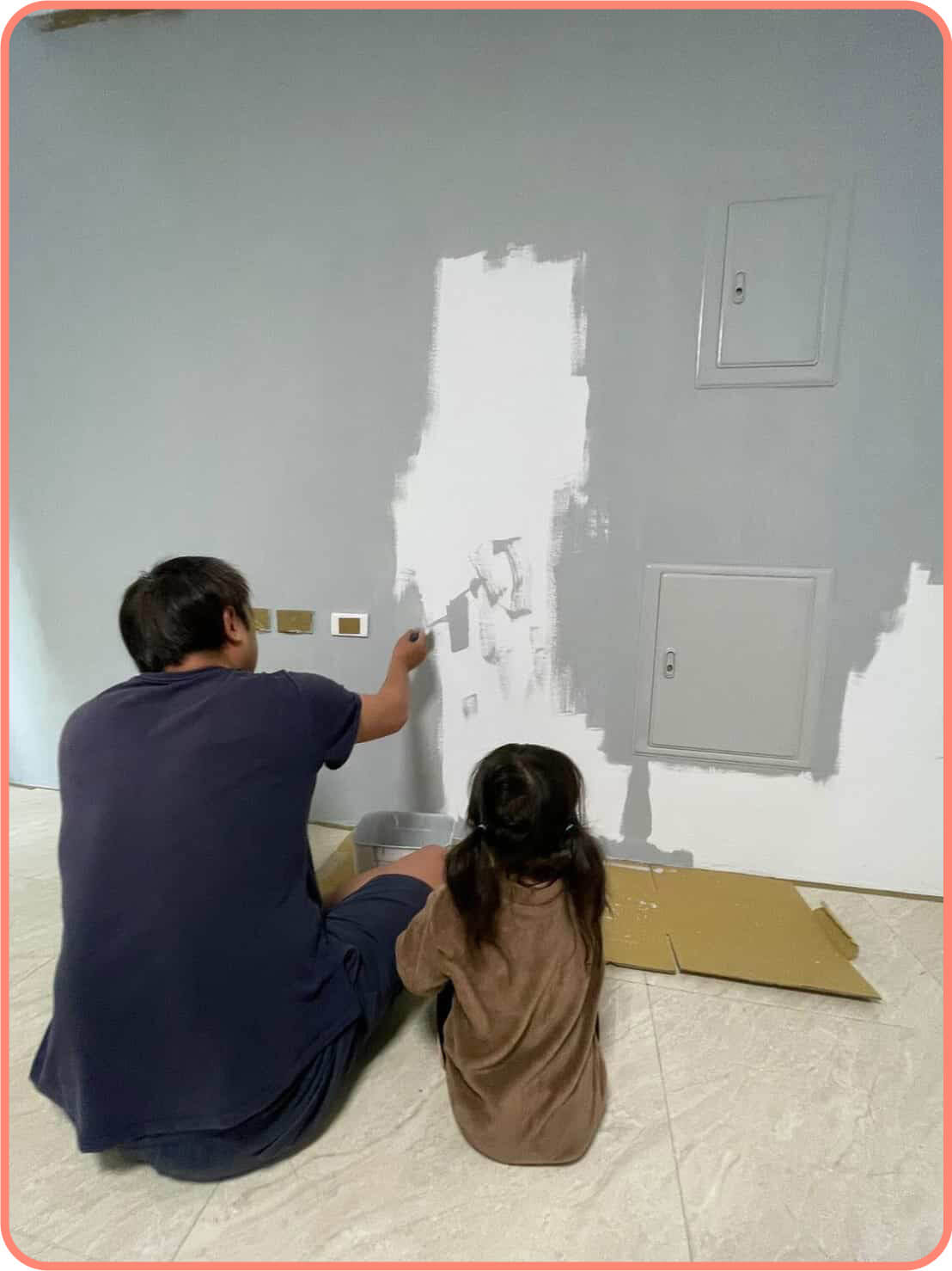 創作者分享 /  Hua 對居家改造改觀 與孩子一起刷油漆從中找到成就感